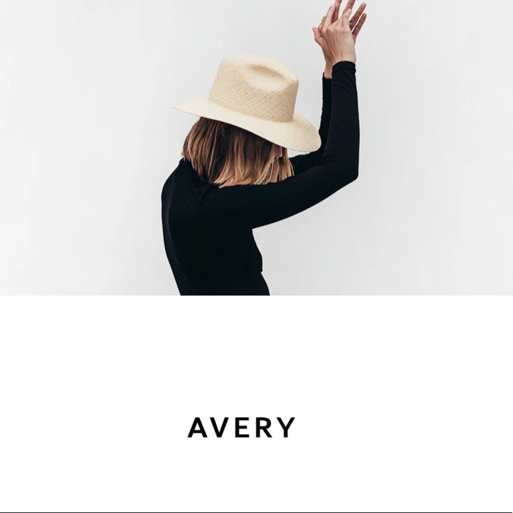 Janessa Leone Avery straw hat S
